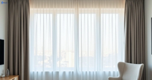 Freshly steam cleaned curtains in the-gap QLD